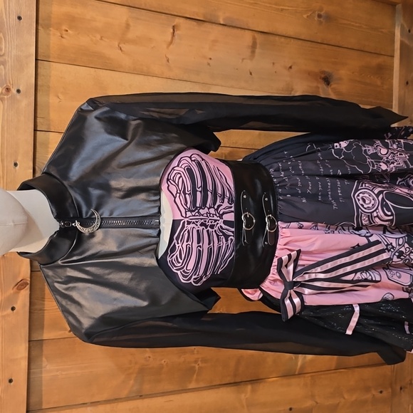 Blackberry Bear Punk Jumper Skirt Set - Picture 2 of 15